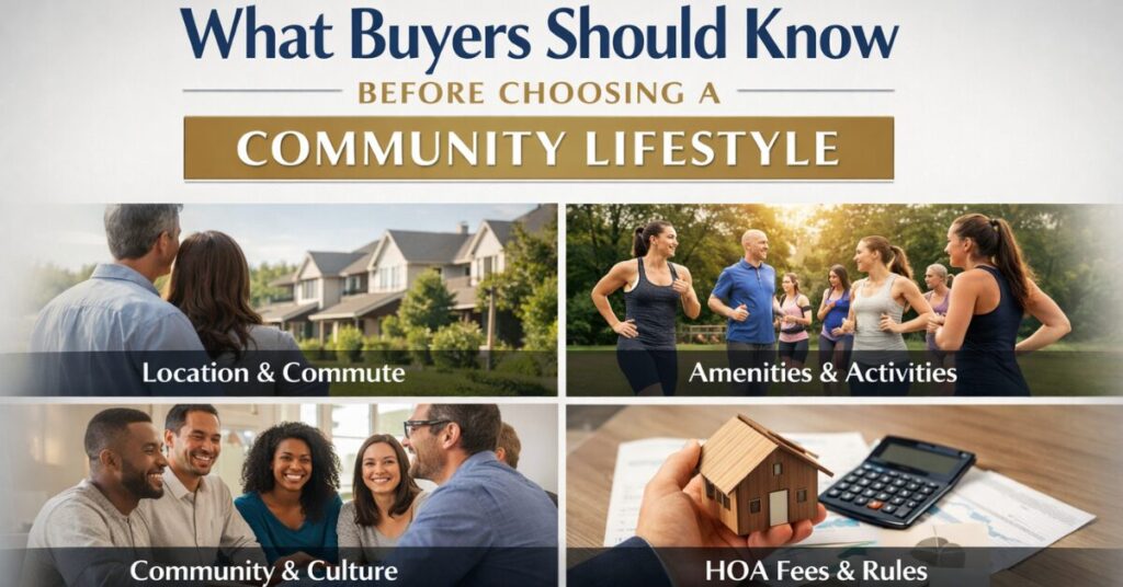 what buyers should know before choosing a community lifestyle